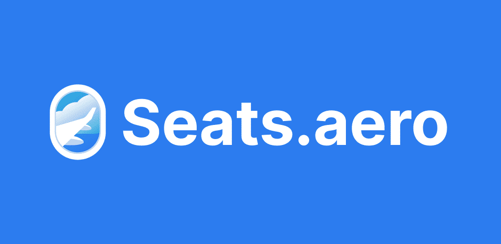 seats aero logo and blue background